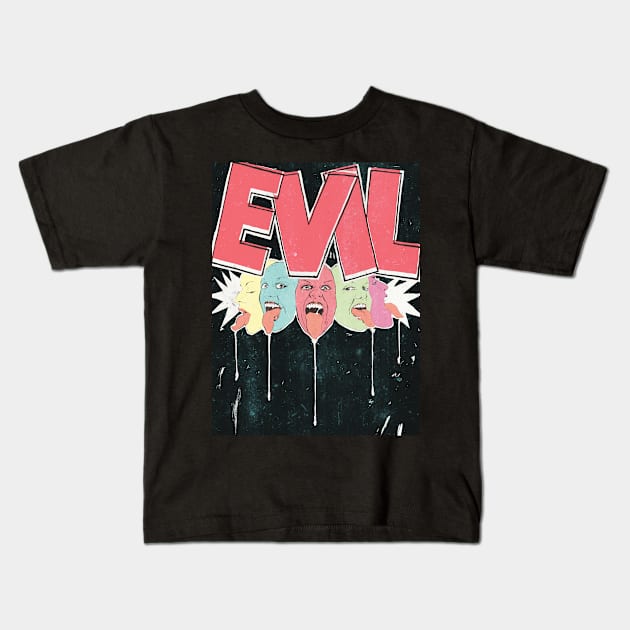 EVIL! Kids T-Shirt by James Edward Clark